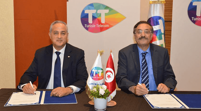 partenariat-entre-TT-et-la-FTDJ accord de partenariat entre Tunisie Telecom et la Fédération Tunisienne des Directeurs de Journaux