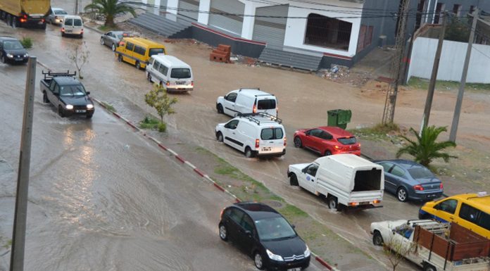 Msaken-Pluie Des inondations à Msaken
