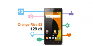 Smartphone Orange Rise 53