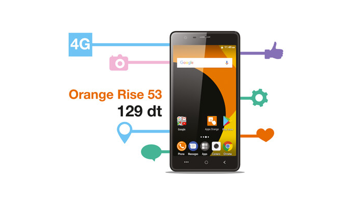 Smartphone Orange Rise 53