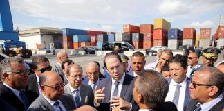 Youssef Chahed en visite au Port de Radés