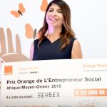 Amira Cheniour la gagnante du prix orange entrepreneur social
