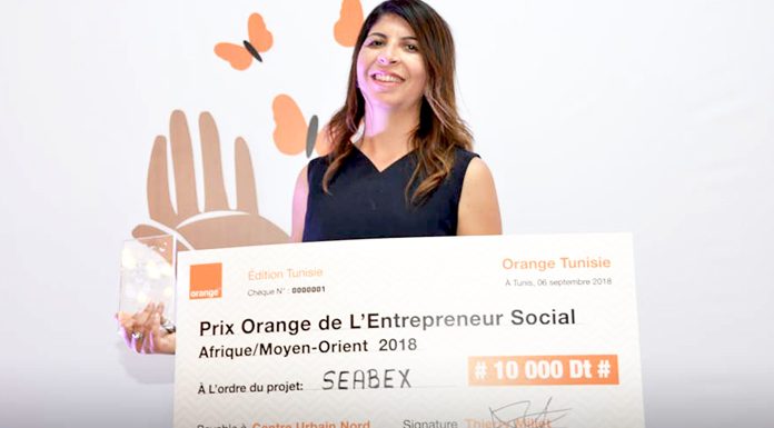 Amira Cheniour la gagnante du prix orange entrepreneur social