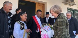 Louise De Sousa en visite à Zaghouan