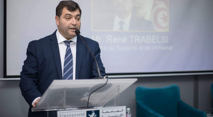 René Trabelsi invité de VATEL au campus de l'Université Européenne de Tunis
