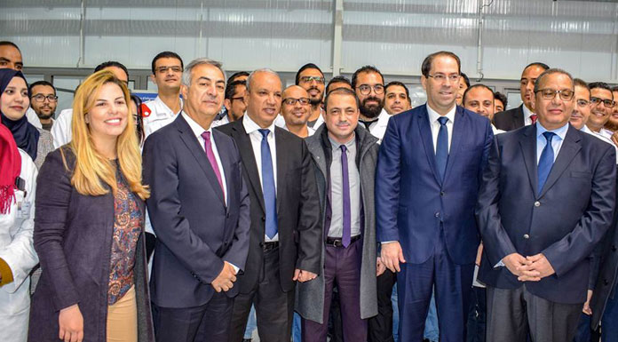 Chahed visite LEONI Chahed visite LEONI