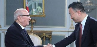 Le vice-président de Huawei et Béji Caïd Essebsi