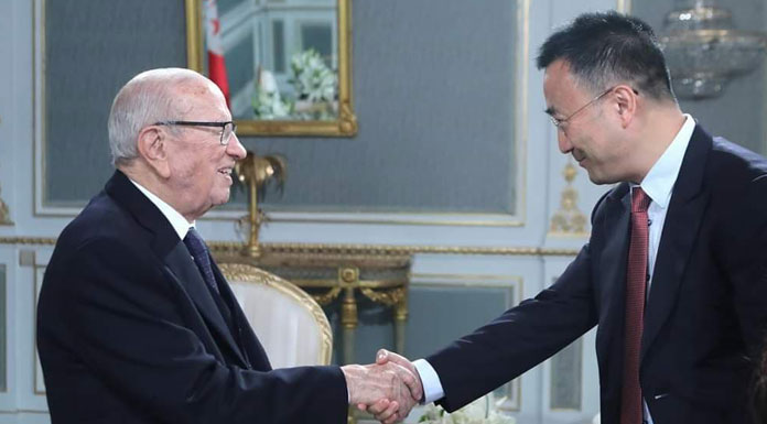 Le vice-président de Huawei et Béji Caïd Essebsi