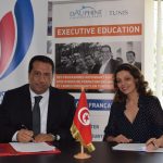 Amina Bouzguenda-Zeghal Directrice Générale de l’Université Paris-Dauphine I Tunis et Mohamed Mellousse Directeur Général de Wifak Bank