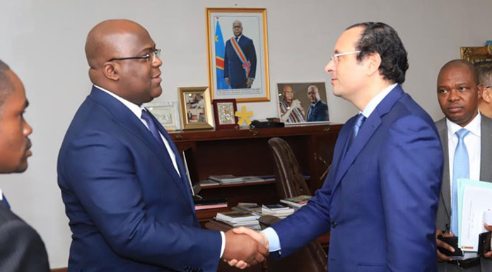 Walid Loukil reçu par le président de la RD Congo Walid Loukil reçu par le président de la RD Congo