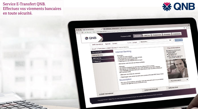 QNB Tunisie service E-Transfert