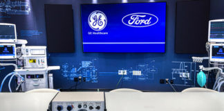 Ford et GE Healthcare Covid 19