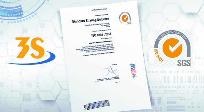 3S certifié ISO 9001 2015