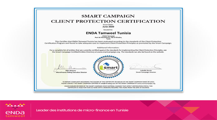 certification Smart Campaign Enda Tamweel