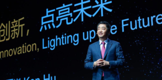 M. Ken Hu, Vice-président de Huawei lors de la cérémonie d'ouverture du Mobile World Congress Shanghai 2021