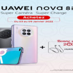 Offre Huawei : Un HUAWEI nova 8i acheté, des écouteurs Bluetooth offerts jusqu’au 10 Janvier