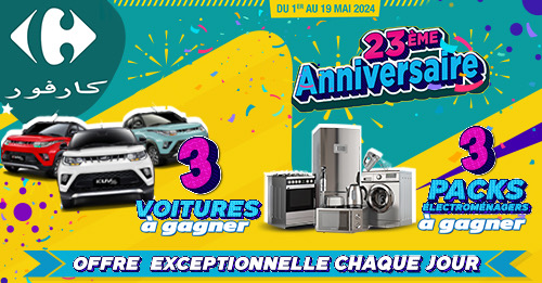 Carrefour 23ème anniversaire