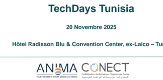 La CONECT, ANIMA Investment Network et l’ECF organisent la conférence des TechDays Tunisie