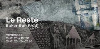 Exposition personnelle de l’artiste Baker Ben Fredj « Le Reste » Du 24 janvier au 24 février 2026