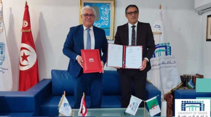 Tunisie – Algérie : L’Université de Sousse et le Centre universitaire de Maghnia scellent un accord de coopération académique