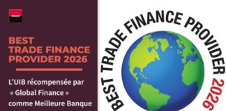 UIB distinguée Meilleure Banque de Financement du Commerce International en Tunisie par Global Finance