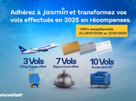 Nouvelair lance une offre exclusive dédiée à son programme de fidélité Jasmin