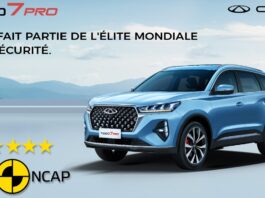 Euro NCAP 5 étoiles : Chery confirme l’excellence en matière de sécurité de son SUV TIGGO 7