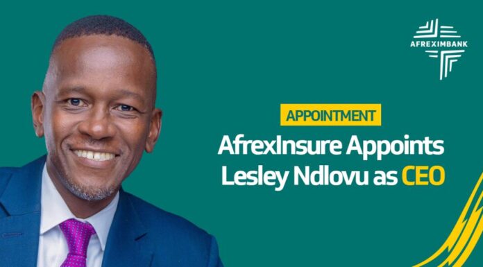Lesley Ndlovu nommé PDG d’AfrexInsure, filiale d’Afreximbank