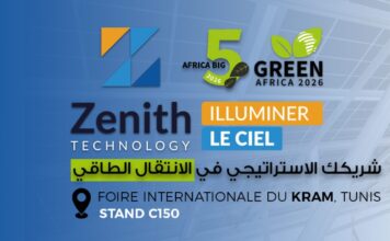 Zenith Technology, LEADER en Tunisie, présente ses solutions photovoltaïques au BIG 5 Green Africa 2026