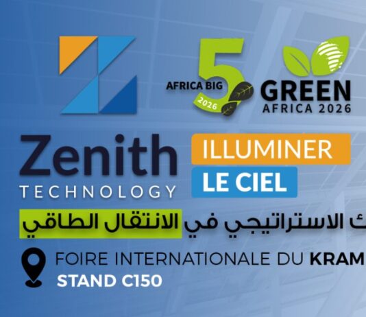 Zenith Technology, LEADER en Tunisie, présente ses solutions photovoltaïques au BIG 5 Green Africa 2026