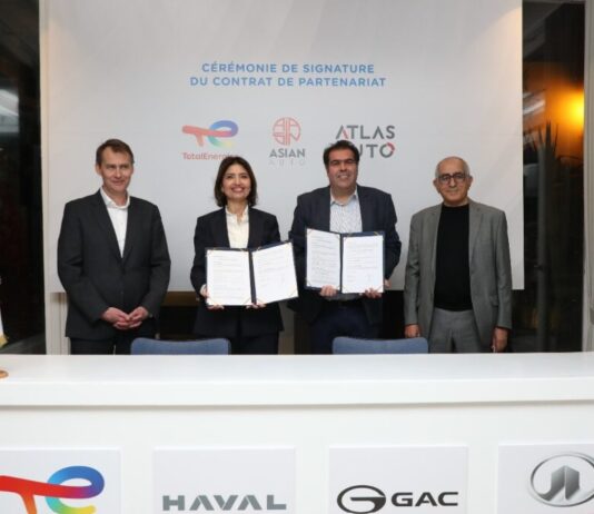 TotalEnergies Marketing Tunisie, ATLAS AUTO et ASIAN AUTO renouvellent leur partenariat pour la fourniture des lubrifiants TotalEnergies