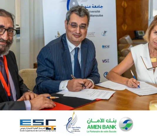AMEN BANK s’allie à l’Université de La Manouba et à l’ESC Tunis en faveur de l’employabilité des jeunes en Tunisie