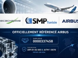 SMP Tunisie intègre la chaîne de fournisseurs qualifiés du groupe Airbus