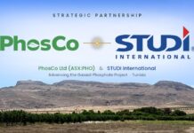 Tunisie : STUDI International investit 1,4 million de dollars dans PhosCo et rejoint le projet de Gasaat