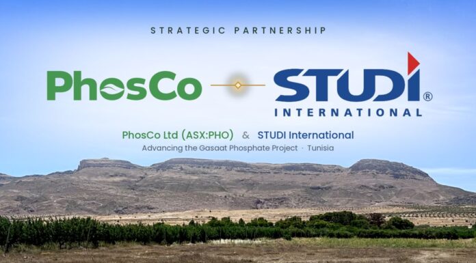 Tunisie : STUDI International investit 1,4 million de dollars dans PhosCo et rejoint le projet de Gasaat