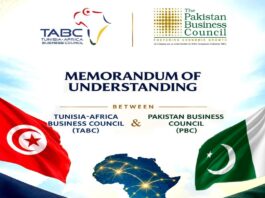Tunisie-Pakistan : le TABC et le PBC scellent un protocole d’accord pour rapprocher leurs milieux d’affaires