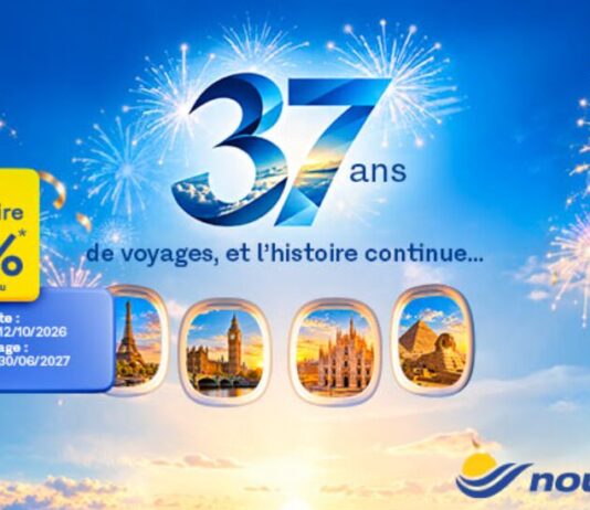 37 ans, 37 % : Nouvelair lance sa promo anniversaire