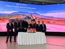Chery Tunisie et son nouvel ambassadeur Fares Abdeddayem au CHERY International User Summit 2026 à Wuhu